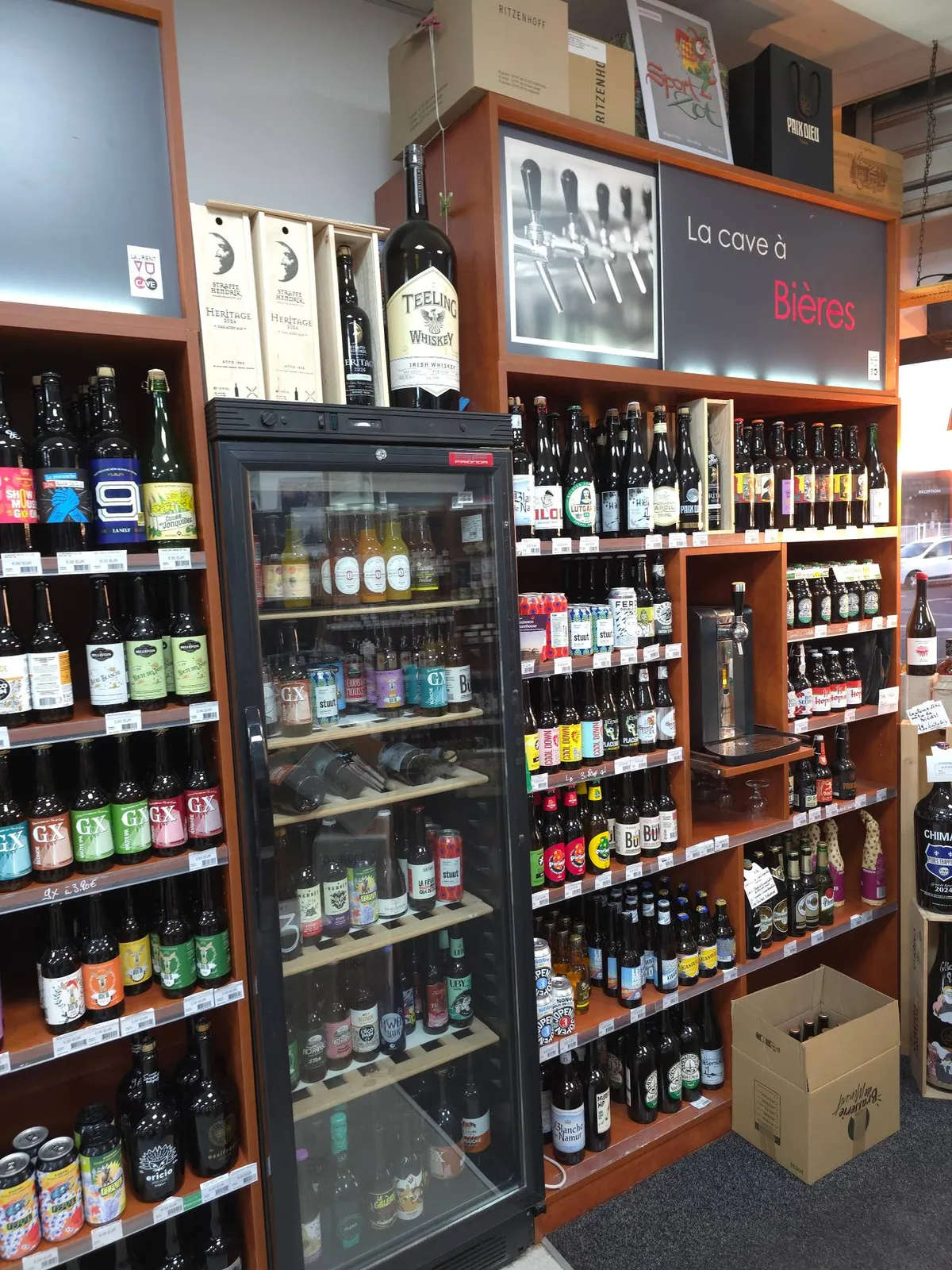 Rayon bières artisanales et bières du monde